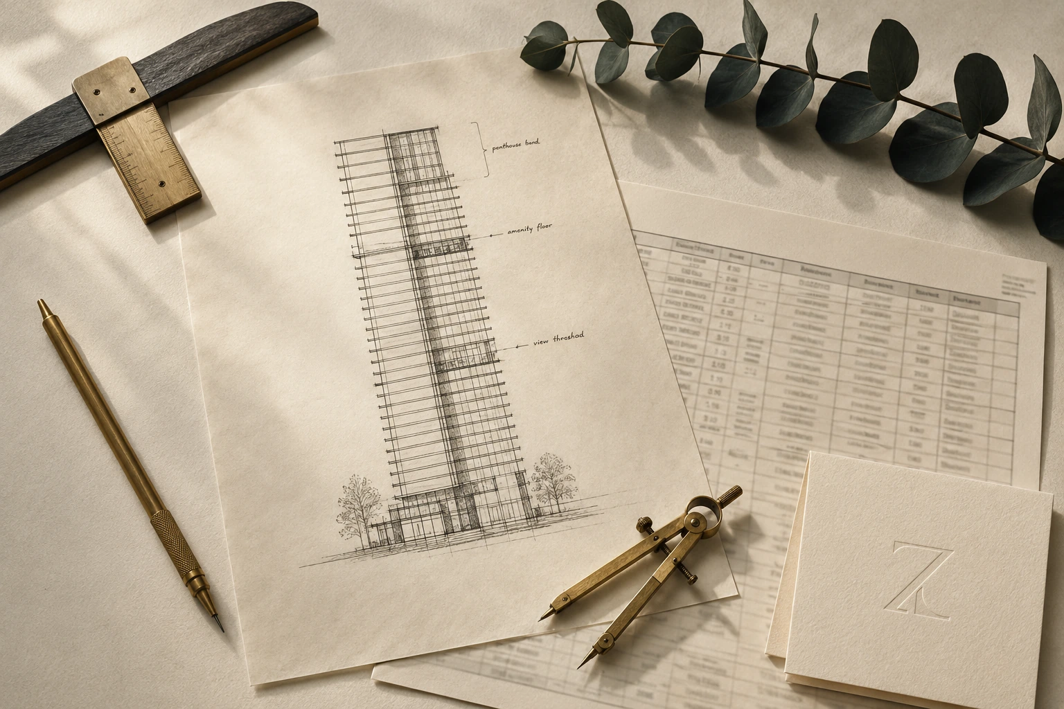 Reading a release sheet, floor by floor